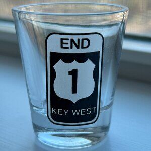 US Route 1 Florida Key West Shot Glass Shooter Drinks Bar Bartender